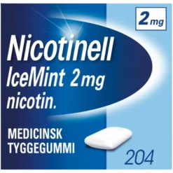 Nicotinell Icemint Medicinsk Tyggegummi 2 mg (204 stk)