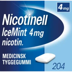 Nicotinell Icemint Tyggegummi 4MG (204 stk)