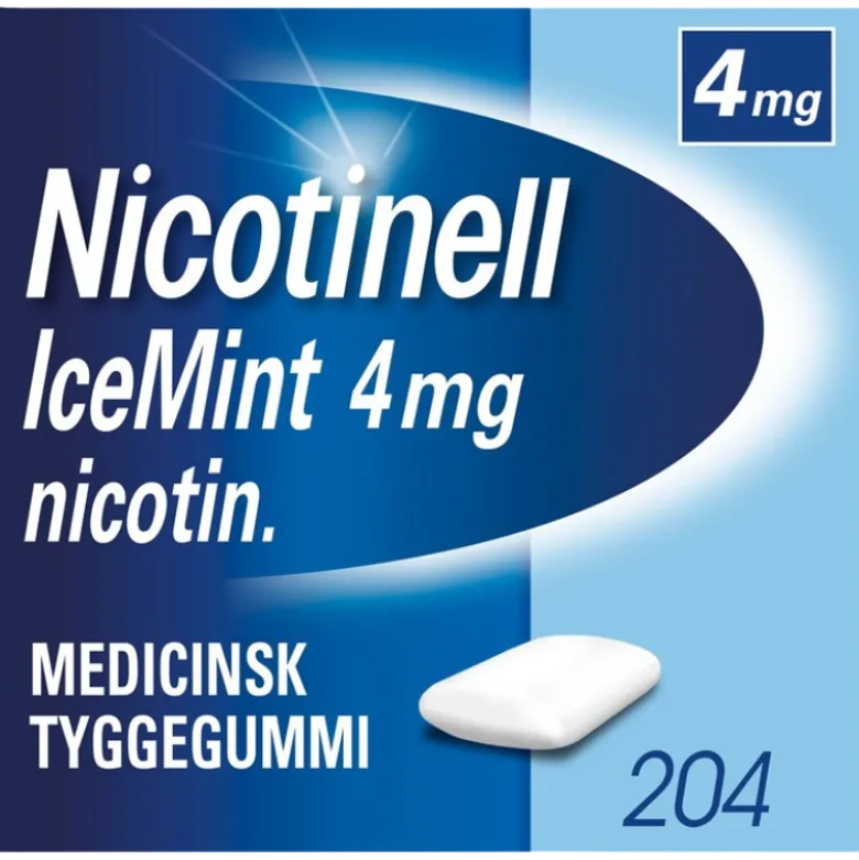 Nicotinell Icemint Tyggegummi 4MG (204 stk)