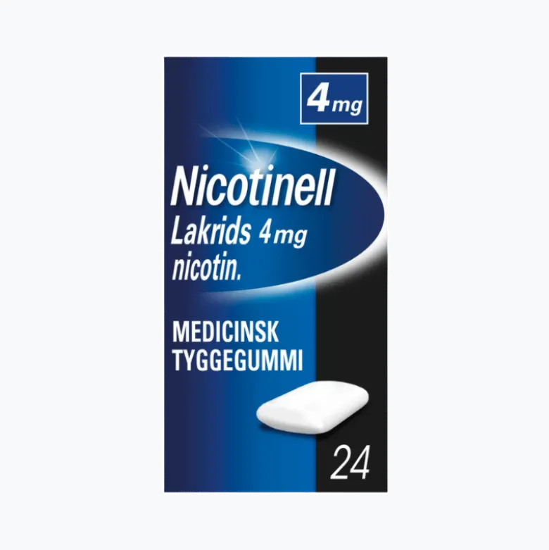 Nicotinell Lakrids Tyggegummi 4 mg (24 stk)