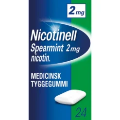 Nicotinell Spearmint Medicinsk Tyggegummi 2 mg (24 stk)