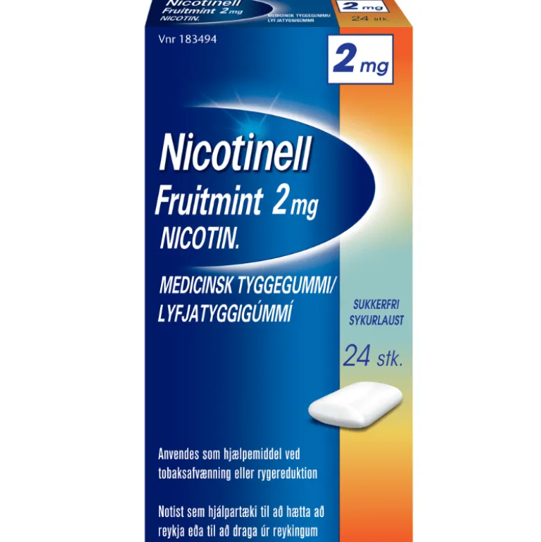 Nicotinell Tyggegummi Fruitmint 2 mg (24 stk)