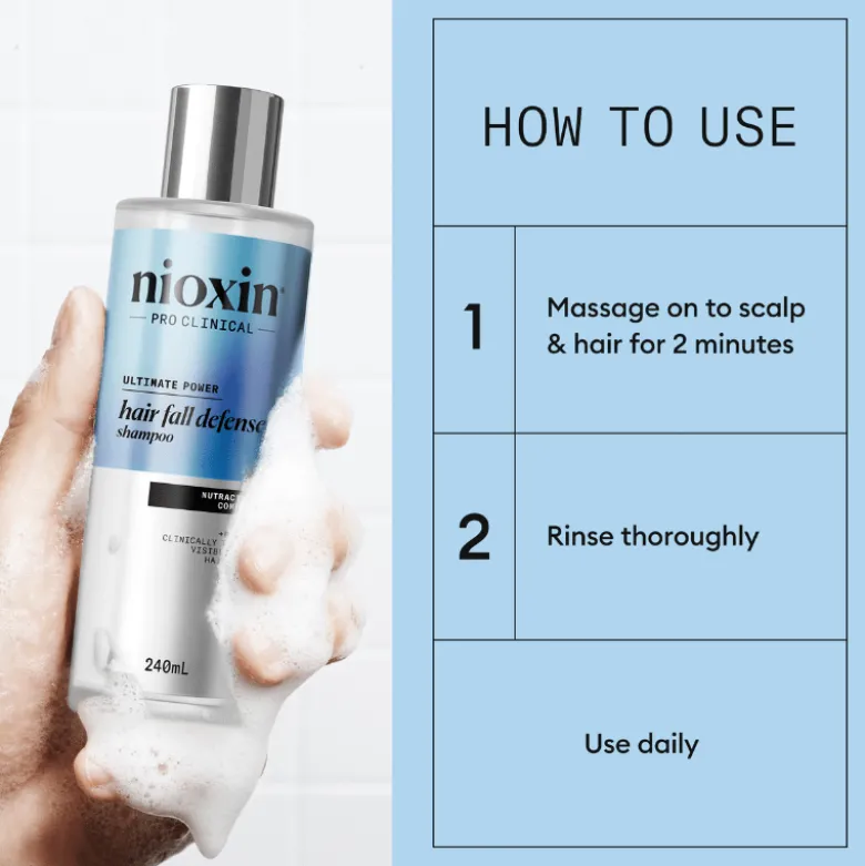 Nioxin Hair Fall Defense Shampoo (240 ml)