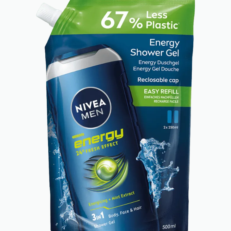 Nivea For Men Energy Shower Gel Refill (500 ml)