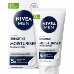 Nivea For Men Sensitive Moisturiser Face Cream (75 ml)