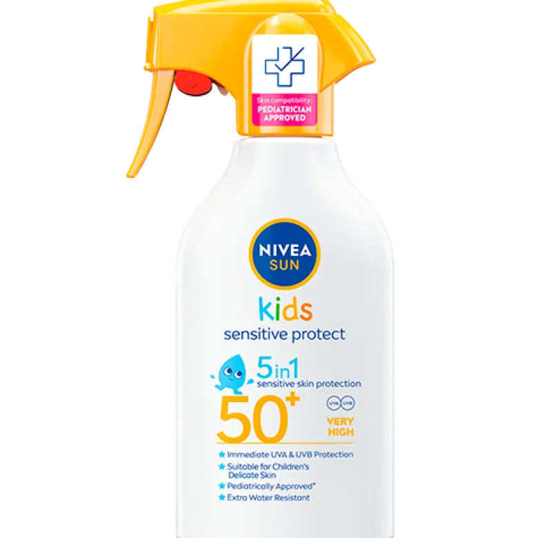 Nivea Kids Sensitive Protect & Play Sun Trigger Spray SPF 50+ (270 ml)