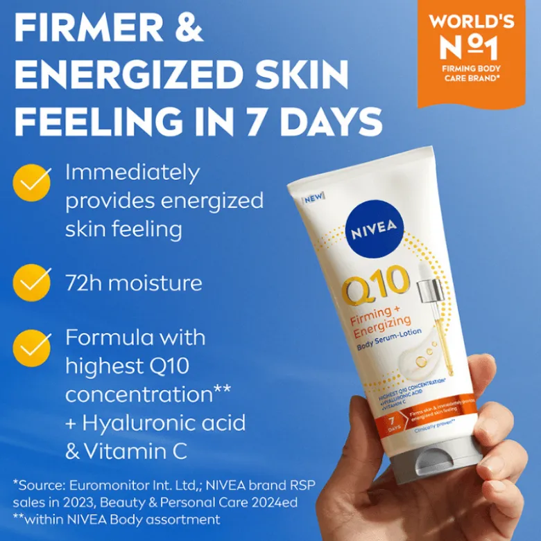 Nivea Q10 Firming + Energizing Serum Body Lotion (200 ml)