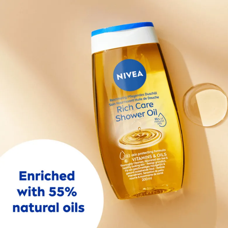 Nivea Rich Care Shower Oil (200 ml)