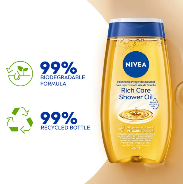 Nivea Rich Care Shower Oil (200 ml)
