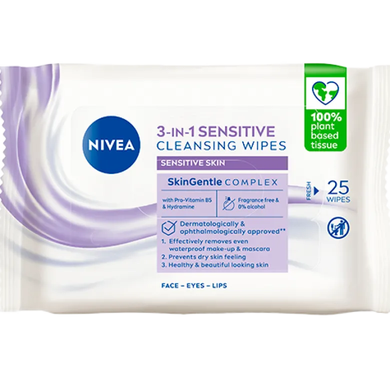 Nivea Sensitive Cleansing Wipes (25 stk)