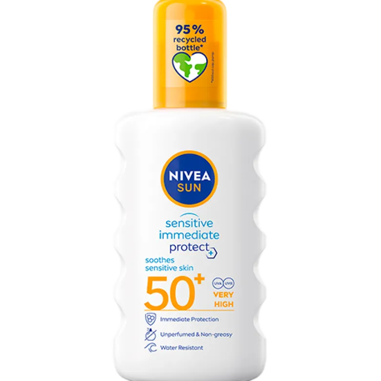Nivea Sensitive Soothing Spray SPF50+ (200 ml)