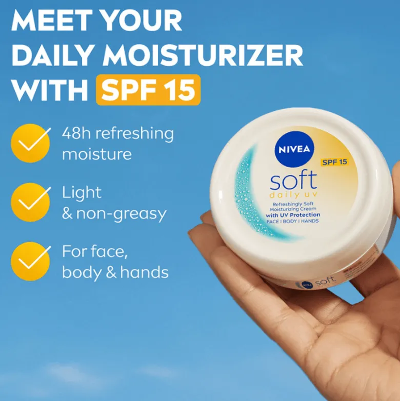 Nivea Soft Daily UV SPF 15 (100 ml)