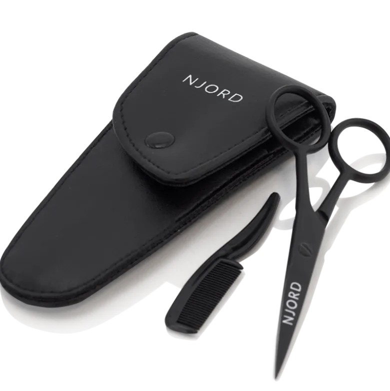 Njord Beard Comb & Scissor (1 sæt)
