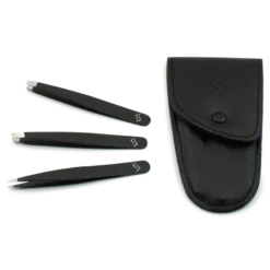 Njord Eyebrow Tweezer Set Black (1 sæt)
