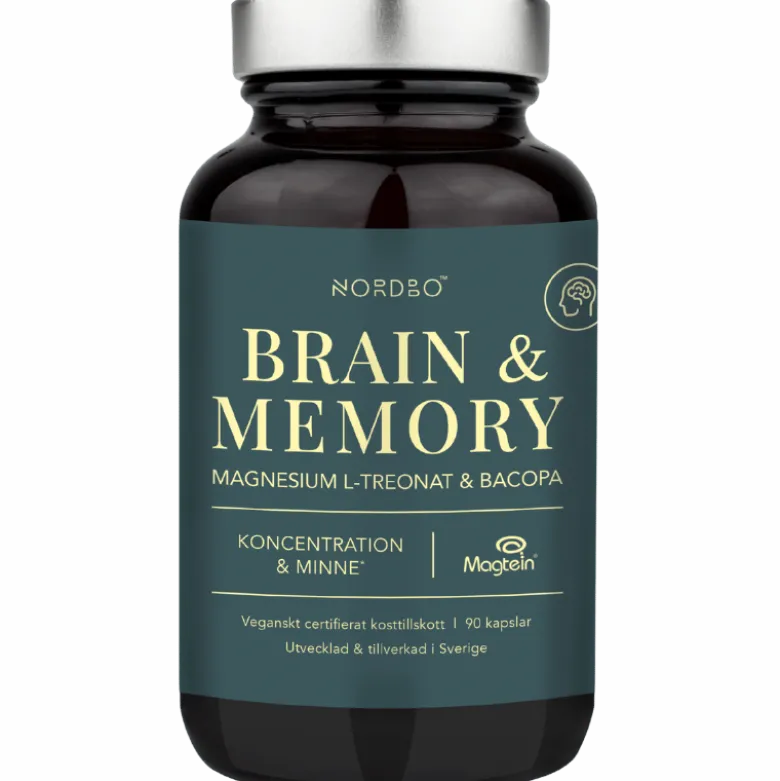Nordbo Brain & Memory Magnesium (90 kaps)