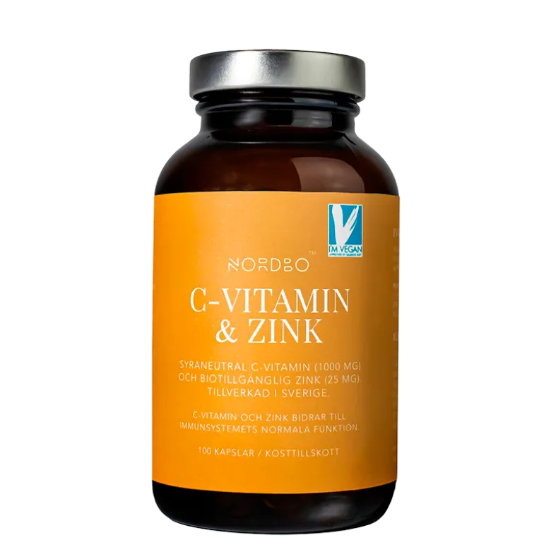 NORDBO C-vitamin & Zink (100 kap)