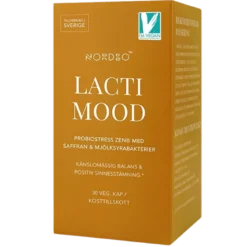 Nordbo LactiMood Mælkesyrebakterier & Safran (30 kaps)