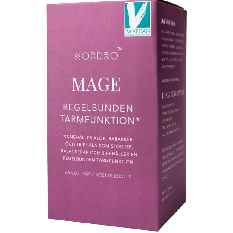 NORDBO Mage Vegansk (60 kap)