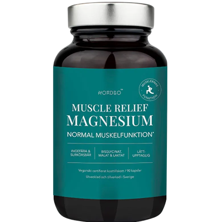 Nordbo Muscle Relief Magnesium (90 kaps)