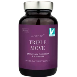 Nordbo Triple Move - Bromelain, Gurkemeje & Boswellia (60 kaps)