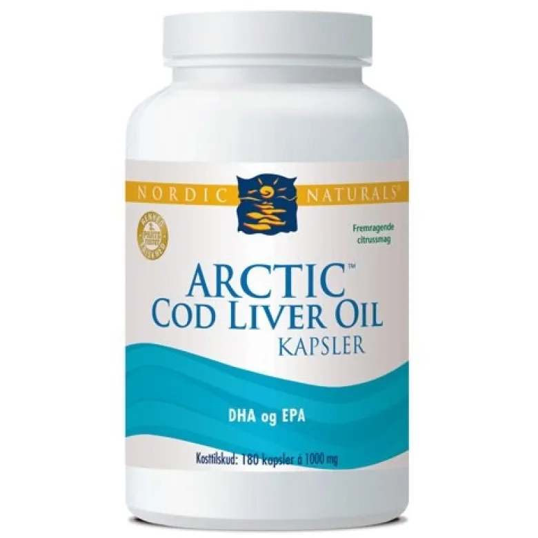 Nordic Naturals Torskelevertran m. citrus Cod liver oil (180 kap)