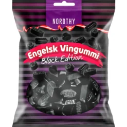 Nordthy Engelsk Vingummi Black Edition (300 g)