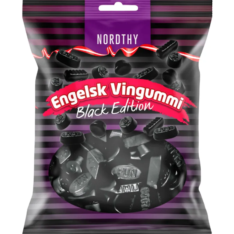 Nordthy Engelsk Vingummi Black Edition (300 g)