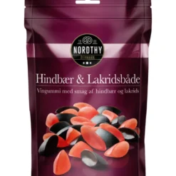 Nordthy Hindbær & Lakridsbåde (145 g)