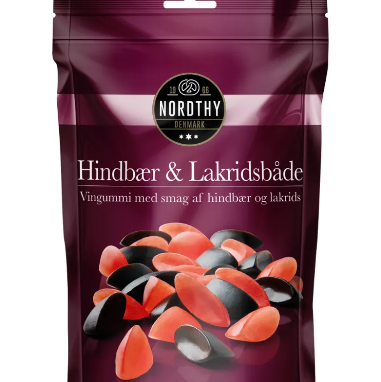 Nordthy Hindbær & Lakridsbåde (145 g)