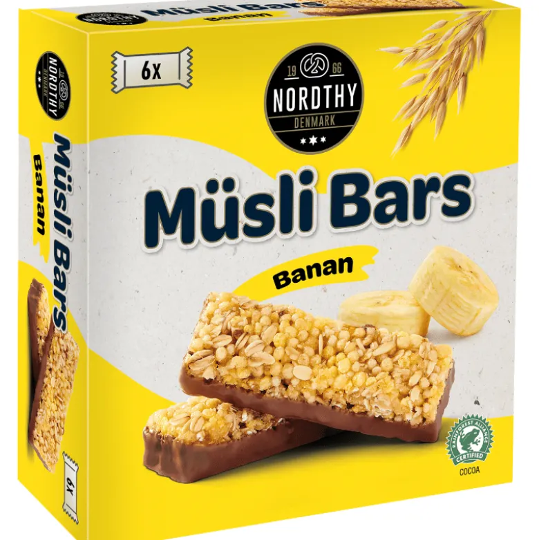 Nordthy Müsli Bars Banan (6 stk)