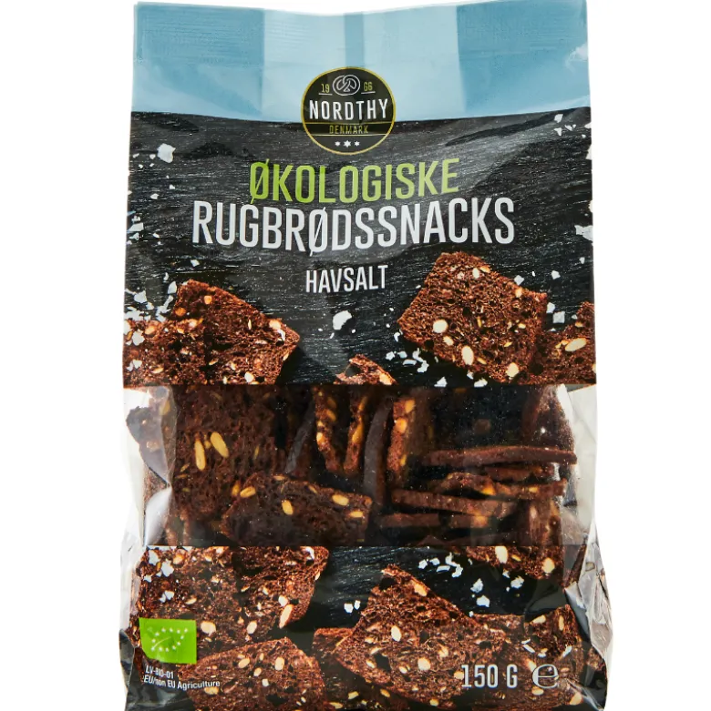 Nordthy Rugbrødssnack Havsalt Ø (150 g)