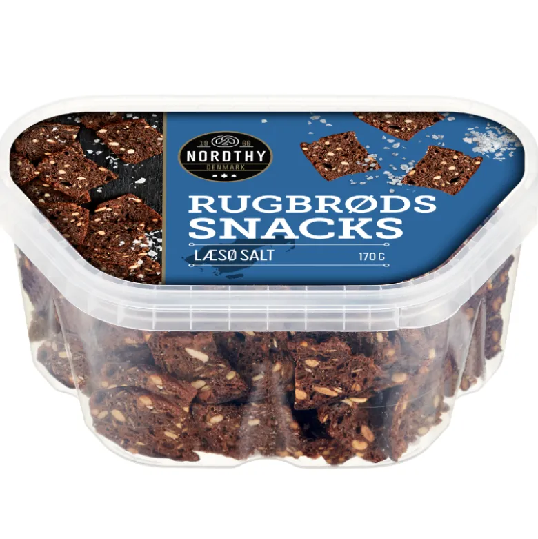 Nordthy Rugbrødssnacks Læsøsalt (170 g)