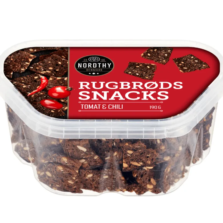 Nordthy Rugbrødssnacks Tomat & Chili (190 g)