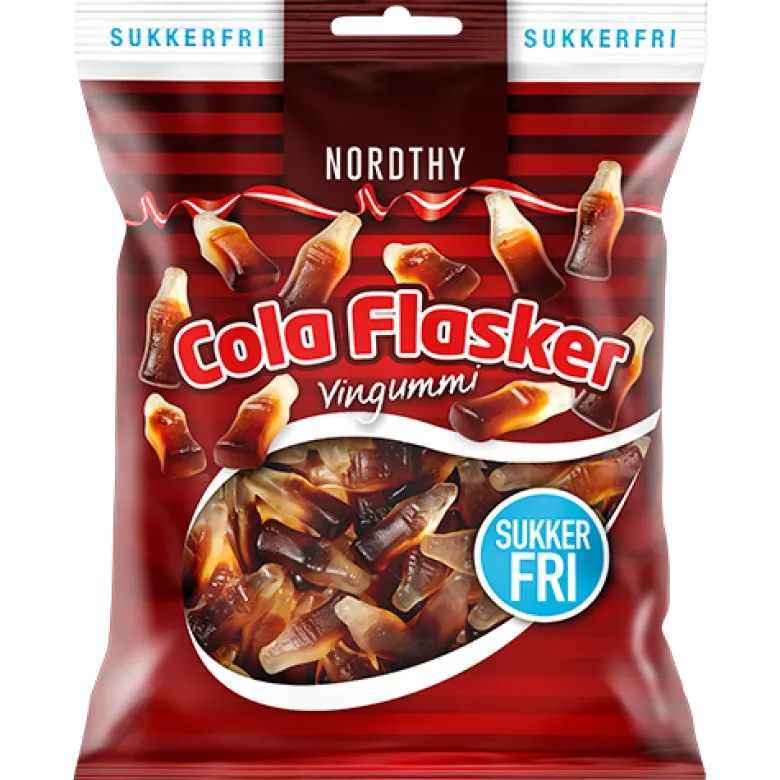 Nordthy Sukkerfri Colaflasker (80 g)