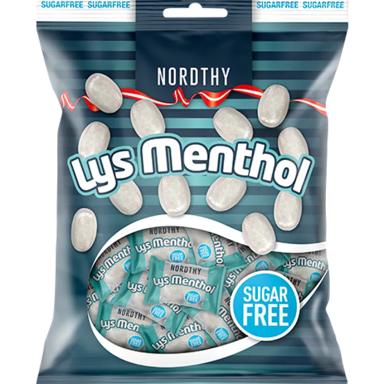 Nordthy Sukkerfri Lys Menthol (125 g)