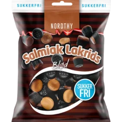 Nordthy Sukkerfri Salmiak Lakrids (65 g)