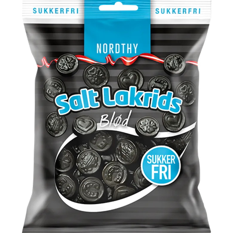 Nordthy Sukkerfri Salt Lakrids (75 g)