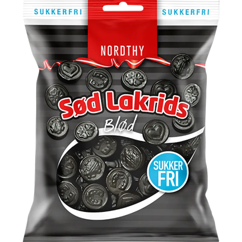 Nordthy Sukkerfri Sød Lakrids (75 g)