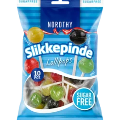 Nordthy Sukkerfri Slikkepinde 4 Varianter (100 g)