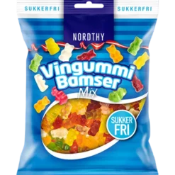 Nordthy Sukkerfri Vingummi Bamser (80 g)