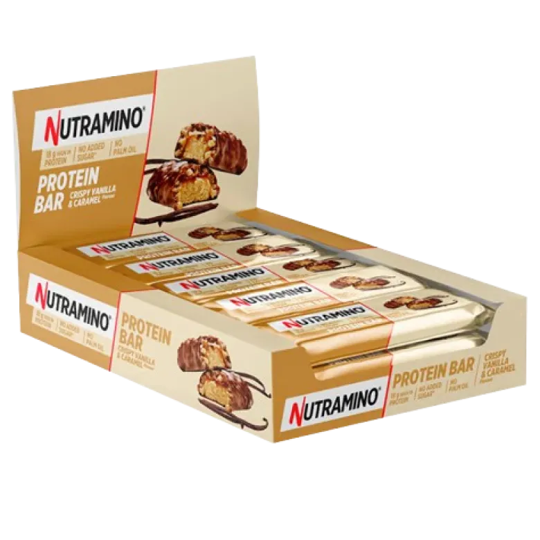 Nutramino Proteinbar Crispy Vanilla & Caramel (12 x 55 g)