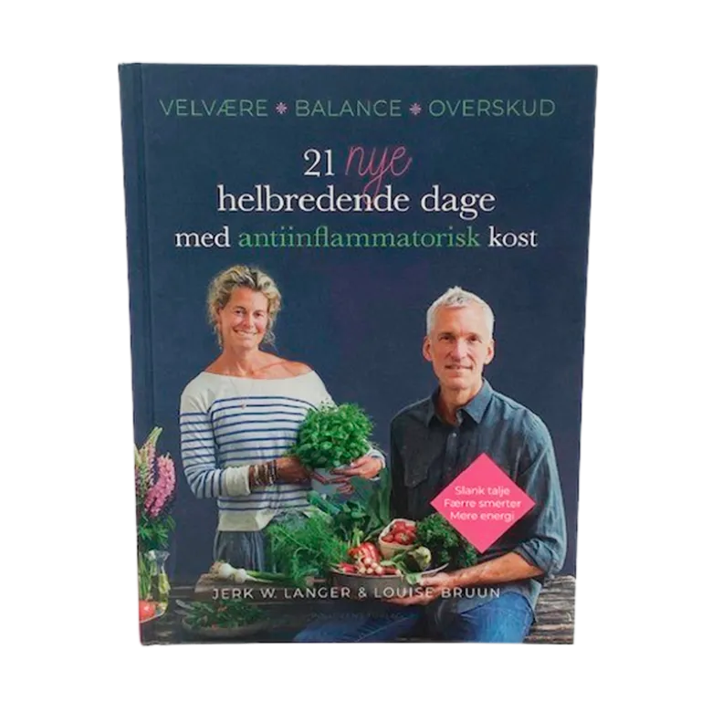 21 nye helbredende dage med antiinflammatorisk kost BOG Forf. Bruun & Langer