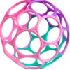 Oball Classic Bold Pink/Lilla/Blå (1 stk)