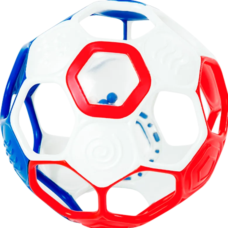 Oball Fodbold Blå/Rød/Hvid (1 stk)