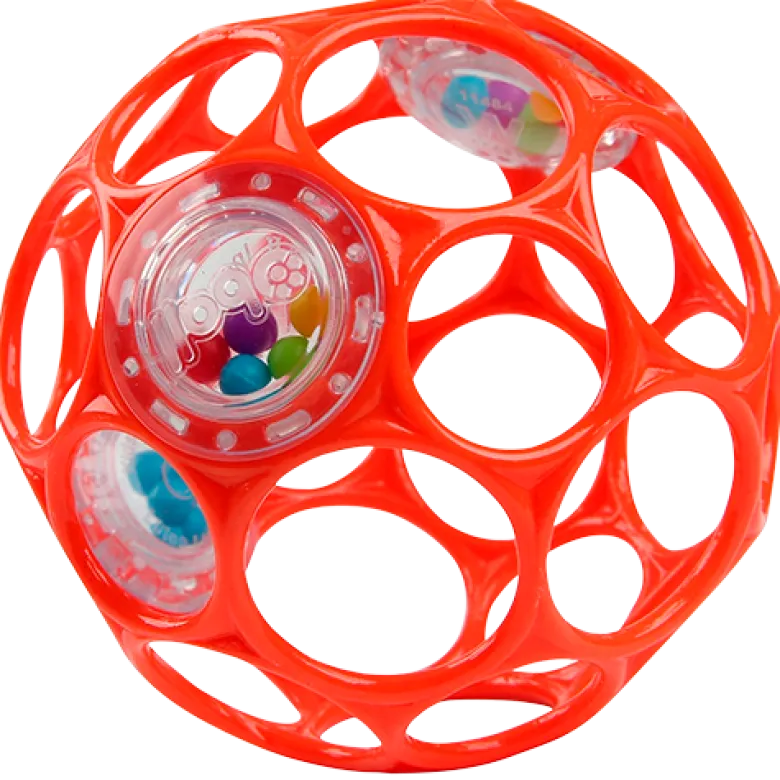 Oball Rattle Rød (1 stk)