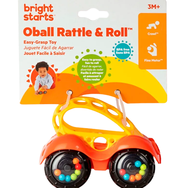 Oball Rattle & Roll Ass. Farver (1 stk)