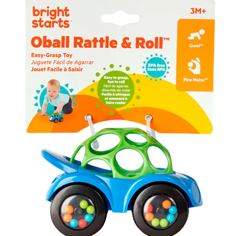 Oball Rattle & Roll Ass. Farver (1 stk)
