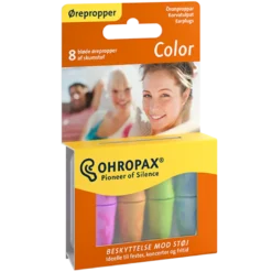 Ohropax Earplugs Color (8 stk)