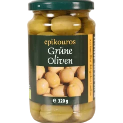 Oliven grønne m. sten Ø (320 gr)