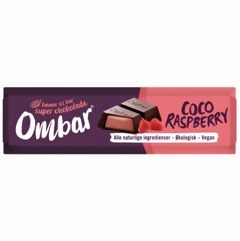 Ombar Kokos & Hindbær Ø (42 g)